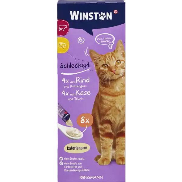 بستنی گربه winston با طعم گوساله و پنیر