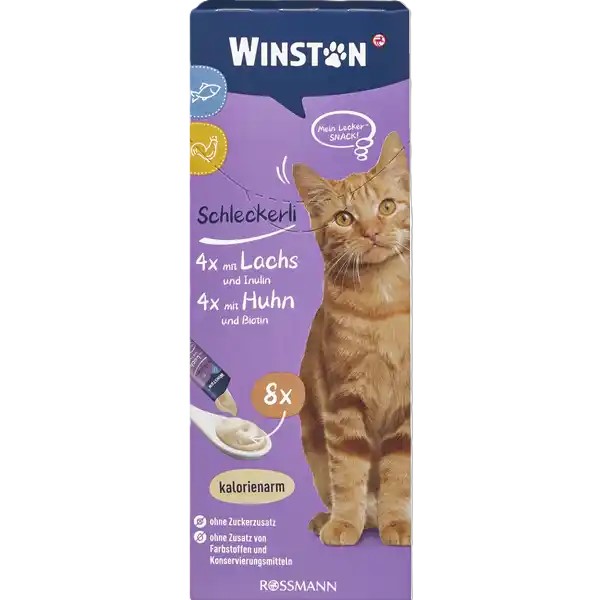بستنی گربه winston با طعم مرغ و ماهی